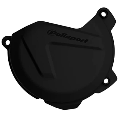 Imagen de POLISPORT 8447800001 Protector de tapa embrague fabricado en poliamida resistente a los impactos compatible con motocicletas KTM, Husqvarna color negro