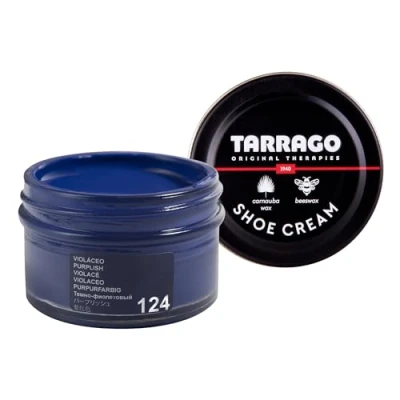 Imagen de Tarrago Shoe Cream 50 ml Crema para Zapatos, Bolsos y Accesorios de Cuero Sintético (Violáceo 124)