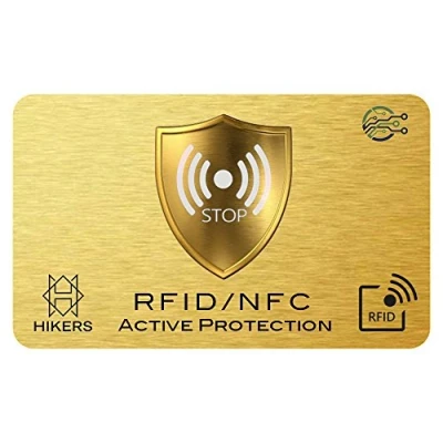 Imagen de Tarjeta Anti RFID/NFC Protector de Tarjetas crédito sin Contacto, di adiós a Las fundias, la Billetera Queda Completamente protegida. Bloqueo