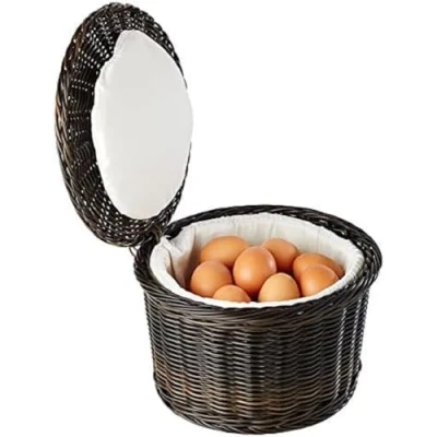 Imagen de APS 40299 Cesta para huevos &quot;PROFI LINE&quot; calentar huevos, con alambre de acero inoxidable en el borde, aprox. 20 Ø 26cm, altura 17cm