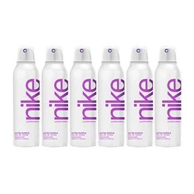 Imagen de NIKE Ultra Purple, Desodorante Mujer Spray, Pack de 6 x 200 ml, Antimanchas para Todo Tipo Piel, 0% Sales Aluminio, Larga Duración, Fragancia Floral Afrutada