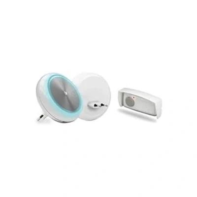 Imagen de SCS Sentinel CSF0081 Carillon inalámbrico epacable Bell de rango largo 150 m 8 Melodías Presione Botón con batería y aviso 12V Luz Blindpell