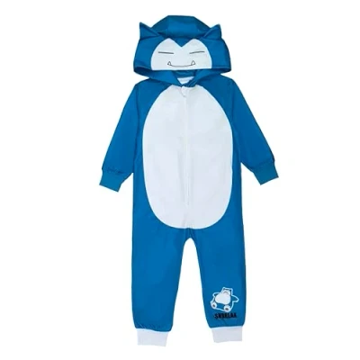 Imagen de Pokémon Mono con Capucha para niños o niñas, Pijama Todo en uno, Snorlax, Edad de 11 12 años
