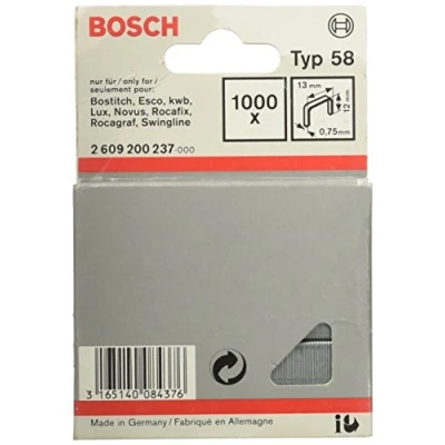 Imagen de Bosch Professional 2 609 200 237 Grapa de alambre fino tipo 58 13 x 0,75 12 mm (pack 1000)