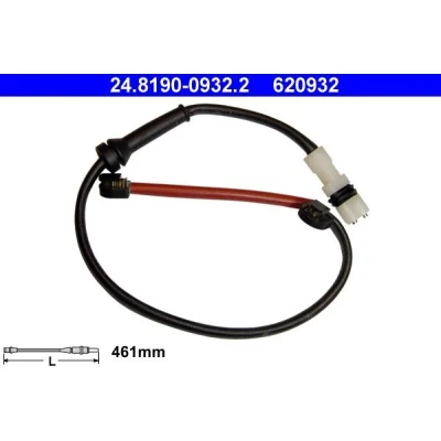 Imagen de ATE 24.8190 0932.2 Sensor de Desgaste Pastillas Frenos PORSCHE: Boxster, Cayman
