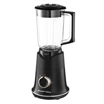 Imagen de Russell Hobbs 26710 56 Batidora de Vaso Blade Boost, Tecnología Jarra 1,5L, Cuchilla Acero Inoxidable 4 Puntas, 2 Velocidades, Función Pulse, Negro