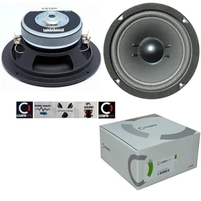 Imagen de 1 CIARE CS160 subwoofer 40 + Watt rms 120 MAX 6,5&quot; 16,50 cm 165 mm Sub woofer dvc Doble Bobina 4 Ohm óptimos por Coche, Pieza