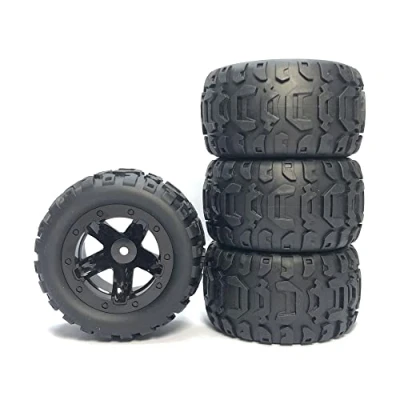 Imagen de Bumdenuu 4 StüCk Rueda de ampliación neumáticos grandes para 144001 124016 124018 124019 12428 16889 RC Auto Upgrade Partes, 2