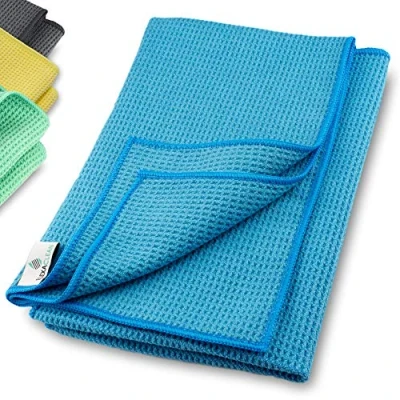 Imagen de ELEXACLEAN Bayeta Microfibra Secado Coche (2 Unidades, 60x40 cm, Amarillo) bayetas Absorbente Cocina