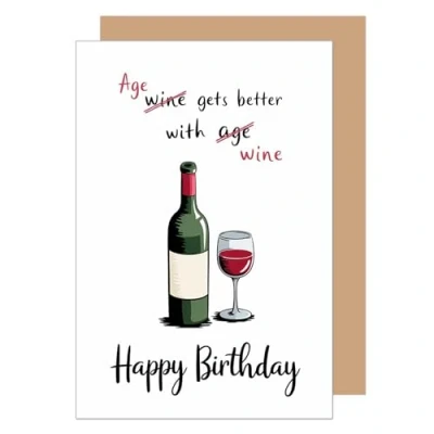 Imagen de Edition Seidel G3670 SW024 Tarjeta de felicitación cumpleaños con sobre, diseño hombre y mujer