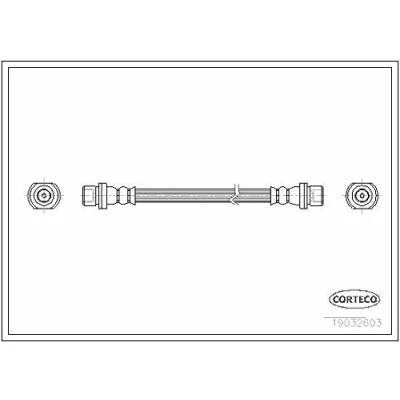 Imagen de CORTECO 19032603 Latiguillos de Freno Eje trasero 297 TOYOTA: RAV4 I SUV