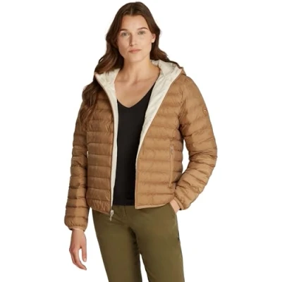 Imagen de Tommy Hilfiger Reversible Jacket Chaqueta de entretiempo safari, Mujer, Talla: XL, Safari