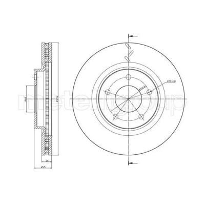 Imagen de Disco de freno METELLI 23 1345C