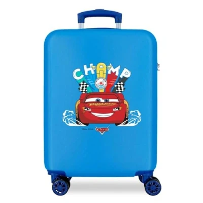 Imagen de Disney Cars Lightning Mcqueen Maleta de cabina Azul 38x55x20 cms Rígida ABS Cierre combinación lateral 34L 2,7 kgs 4 Ruedas Dobles 0