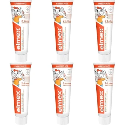 Imagen de Elmex Pasta de dientes para niños, paquete 6 (6 x 50 ml)