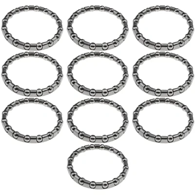Imagen de YINETTECH 10 Uds Rodamientos Bolas Bicicleta 1 1/8 Auriculares Ciclismo con 16 Dirección para MTB Carretera Piezas Repuesto Soporte Inferior Manivela