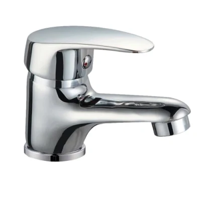 Imagen de INGUZ Linea Viggo Grifo Lavabo Durable con Aireador, Ahorro de Agua, Monomando Lavabo, Mezclador Agua Fría y Caliente, Metal Duradero. (CROMO)