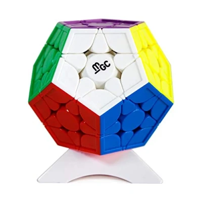 Imagen de OJIN Yongjun YJ MGC 3x3 Megaminx Dodecaedro M Magic Cube Smooth Twist Puzzle Cubo Juguetes Especiales con trípode (Sin Etiqueta)