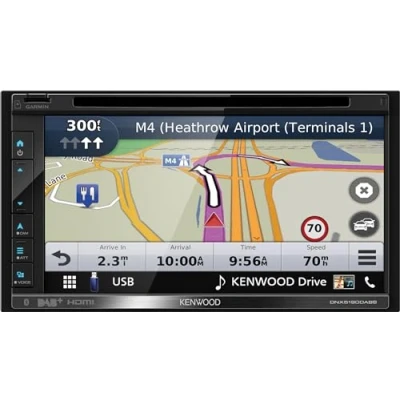 Imagen de KENWOOD Receptor Multimedia &amp; Sistema de Navegación DNX5190DABS. Radio y Navegador para Coche con Pantalla Táctil 6,8&quot;, Sintonizador Dab+, Manos Libres, Bluetooth Garmin Incorporados
