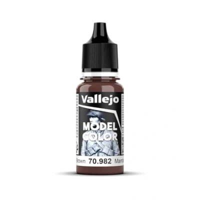 Imagen de Vallejo Model Color Pintura Acrílica Marrón (Calvary Brown) Acabado Mate, 18 ml. Autonivelante y Sistema BSL para Modelismo Figuras