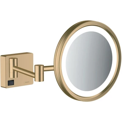 Imagen de Hansgrohe LED Espejo de Afeitar AddStoris, 41790, Color: Bronce Cepillado