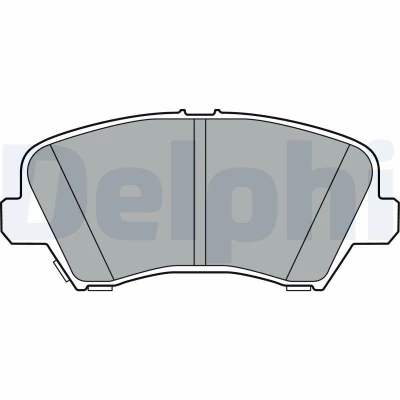 Imagen de DELPHI LP3361 Juego de pastillas freno con avisador acústico desgaste Chapa antichirridos sin accesorios HYUNDAI: i30 III Hatchback