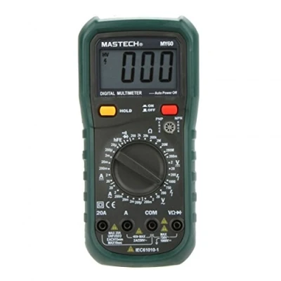 Imagen de Multímetro digital MASTECH MY60 DMM AC/DC voltímetro amímetro ohmímetro con prueba hFE