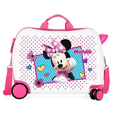 Imagen de Disney Enjoy Minnie Icon Maleta Infantil Rosa 50x38x20 cms Rígida ABS Cierre combinación 34L 2,3Kgs 4 Ruedas Equipaje de Mano