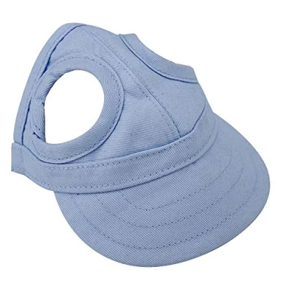 Imagen de Pet Dog Cat Baseball Outdoor Cap Sunbonnet ajustable rayas verano viaje deporte sombrero multi pack socialme eu (Azul)