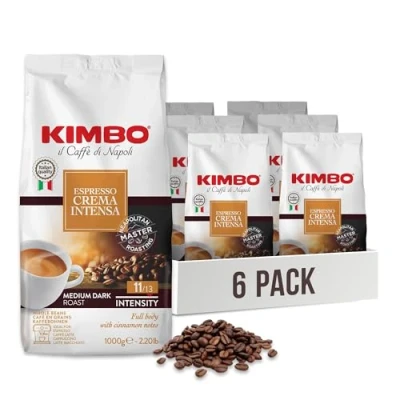 Imagen de Café en grano Kimbo Crema Intensa 1 kg x 6
