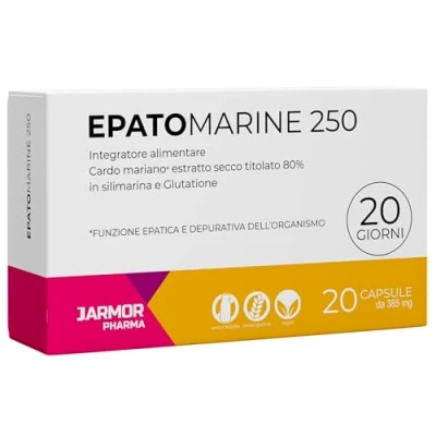 Imagen de Cardo Mariano Capsulas Silybum Marianum y Glutatión Silimarina Para Hígado Favorece la Detoxificación del J.Armor 20 cápsulas vegetales