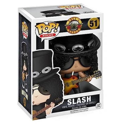 Imagen de Funko POP! Vinyl: Rocks: GN&#039;R: Slash Guns N Roses Figuras Miniaturas Coleccionables Para Exhibición Idea De Regalo Mercancía Oficial Juguetes Niños Y Adultos Fans Music