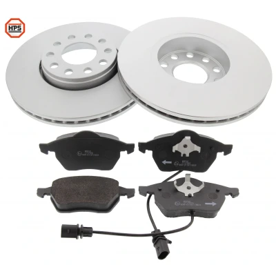 Imagen de MAPCO 47927HPS Kit de discos y pastillas freno Eje delantero ventilado con contacto avisador desgaste VOLKSWAGEN: Passat B5 GP Berlina