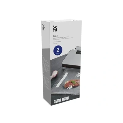 Imagen de WMF Lono 2 Rollos de Film 6 Metros para Envasadora al Vacío 4 capas, Plástico Transparente sin BPA