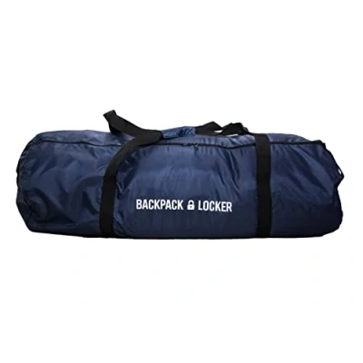 Imagen de Backpack Locker Mochila de Viaje Vuelo/Mochila/Funda Transporte con Cerradura (candado Incluido) Bolsa Lona (Azul, 45 55 litros)