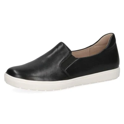 Imagen de CAPRICE Mujer 9 24662 42, Mocasín Plano, Tejido Suave de Color Negro, 37.5 EU