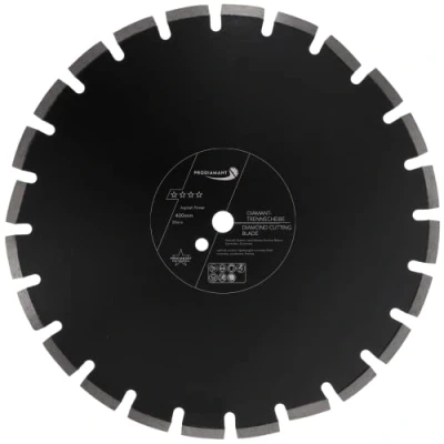 Imagen de PRODIAMANT Disco de diamante 400 mm x 20 abrasivo para carreteras, asfalto, pavimento, hormigón ligero, fresco, arenisca y arcilla refractaria