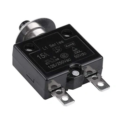 Imagen de Venta loca Disyuntor de interruptor térmico, circuito reinicio manual botón 5 30 amperios Protector sobrecarga sobrecorriente(15A)
