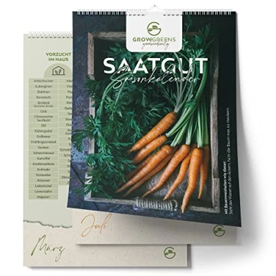 Imagen de calendario de temporada para frutas y verduras siembra perpetuo jardín con ilustraciones sabiduría agrícola