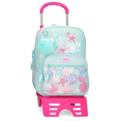 Imagen de Movom I Love Sea Life Mochila Escolar con Carro Azul 30x38x12 cms Poliéster 13,68L