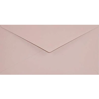 Imagen de Netuno 25x sobres largos color rosa viejo DIN DL 110x220mm 120g Keaykolour Old Rose con solapa puntiaguda sin ventana húmedo ecológicos americanos comerciales para invitaciones tarjetas bautizo boda