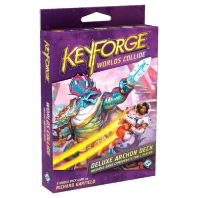 Imagen de Fantasy Flight Games FFGKF06 KeyForge: Worlds Collide Deluxe Deck, Colores Mezclados