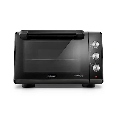Imagen de De&#039;Longhi Sfornatutto Chef EO34302 Horno eléctrico ventilado con 4 niveles de cocción 34 l, freidora aire, puerta doble cristal, temperatura 80 230 C, temporizador 120, incluye bandeja y