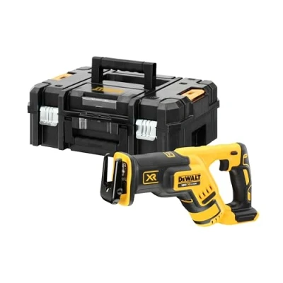 Imagen de DEWALT DCS367NT XJ, Sierra Sable Compacta sin Escobillas XR 18V, velocidad de 2900 rpm, Corte madera 300mm, acero 100mm, cable, con luz LED, Maletín TSTAK II