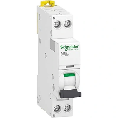 Imagen de schneider idt40k Disyuntor (2 polos, 20 A, curva c 4,5 ka, electric a9p71620)