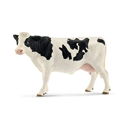 Imagen de schleich 13797 Vaca frisona de manchas negras, a partir 3 años, FARM WORLD figura, 13 x 6 8 cm