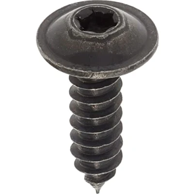 Imagen de Tornillo de chapa cabeza redonda ancha RLX Torx en blíster, 4,8 mm x 16 mm, NFE 25 655, zinc negro, lote 20