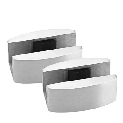 Imagen de puerta corredera de cristal guía suelo rodillo piso sistema accesorios para puertas correderas vidrio sin marco 304 acero inoxidable