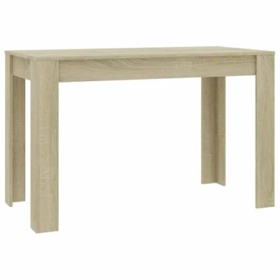 Imagen de vidaXL Mesa de Comedor Contrachapada Casa Hogar Estilo Diseño Decoración Muebles Mobiliario Salón Bricolaje Terraza 120x60x76 cm Color Roble Sonoma