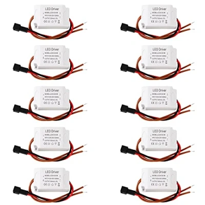 Imagen de YSSMAO Driver de Corriente Constante 10 unids LED 1 3W 4 5W 7W 8 12W 18 24W Salida la Fuente alimentación 300mA para iluminación luz Fondo LED,5w